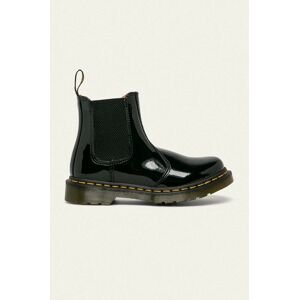 Kožené topánky chelsea Dr. Martens 2976 25278001-Black, dámske, čierna farba, na plochom podpätku