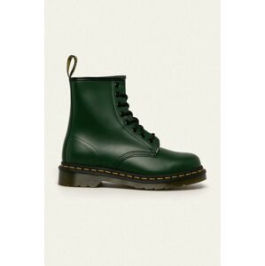 Kožené workery Dr. Martens 1460 11822207-Green, dámske, zelená farba, na plochom podpätku