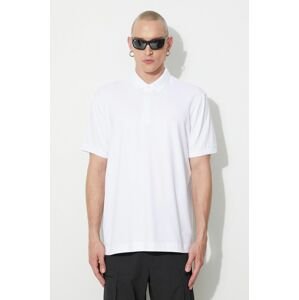 Polo tričko Lacoste pánske, biela farba, jednofarebné