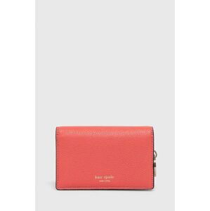 Kožená peňaženka Kate Spade dámska, ružová farba