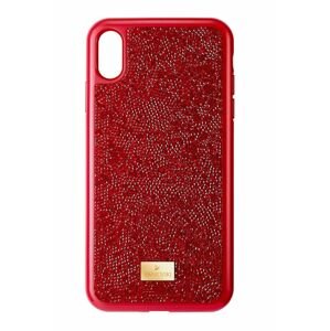 Puzdro na mobil iPhone XS Max Glam Rock Swarovski červená farba