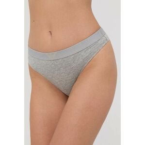 Tangá Emporio Armani Underwear šedá farba