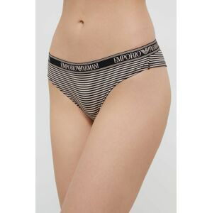 Brazílske nohavičky Emporio Armani Underwear čierna farba