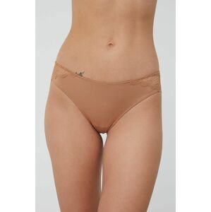 Nohavičky Calvin Klein Underwear béžová farba,