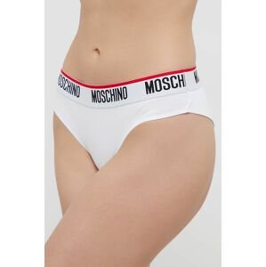 Nohavičky Moschino Underwear (2-pack) biela farba