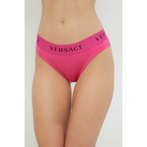 Nohavičky Versace ružová farba,