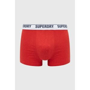 Boxerky Superdry pánske, červená farba