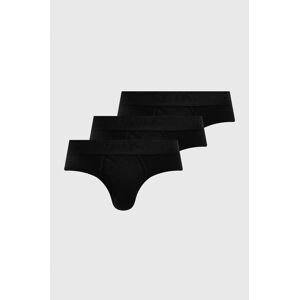 Slipy Superdry (3-pack) čierna farba