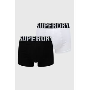 Boxerky Superdry (2-pack) biela farba