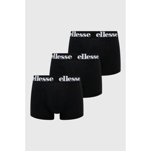 Boxerky Ellesse (3-pack) SHAY0614-011, čierna farba