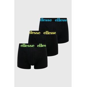 Boxerky Ellesse (3-pack) čierna farba