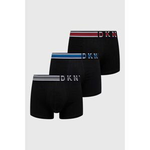 Boxerky Dkny (3-pack) pánske, čierna farba