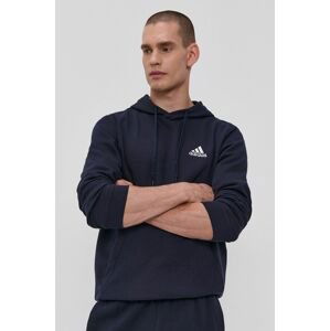 Mikina adidas H12216 pánska, tmavomodrá farba, jednofarebná