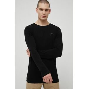 Funkčné tričko s dlhým rukávom Viking Teres čierna farba, jednofarebné