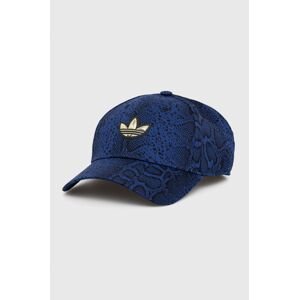 Čiapka adidas Originals H34559 tmavomodrá farba, vzorovaná