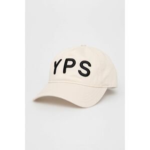 Bavlnená čiapka Young Poets Society Parker béžová farba, s nášivkou