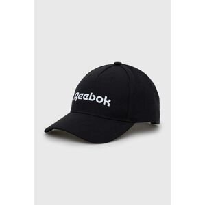 Čiapka Reebok H36572 čierna farba, s potlačou