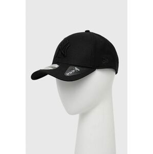 Čiapka New Era 12040560-BLACK, čierna farba, s nášivkou