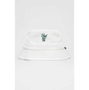 Štruksový klobúk HUF biela farba
