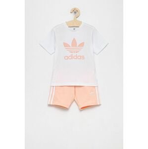 Detská súprava adidas Originals H25280 ružová farba