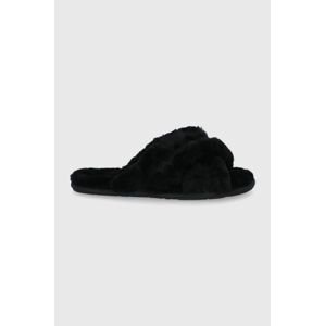 Vlnené papuče UGG 1123572.BLK-BLK, čierna farba