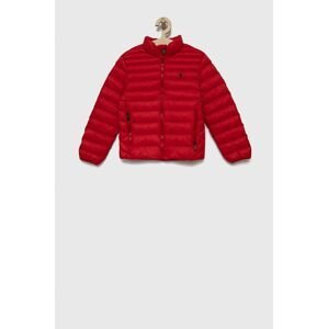 Detská bunda Polo Ralph Lauren červená farba