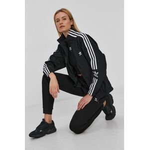 Bunda adidas Originals H20540 dámska, čierna farba, prechodná