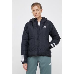 Bunda adidas Performance GU3957 dámska, čierna farba, prechodná