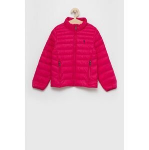 Detská bunda Polo Ralph Lauren ružová farba