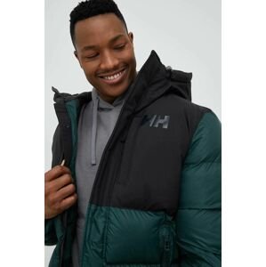 Športová bunda Helly Hansen ACTIVE PUFFY LONG JACKET zelená farba, 53522