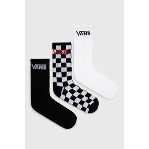 Ponožky Vans (3-pack) čierna farba