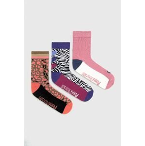 Ponožky Femi Stories dámske, ružová farba