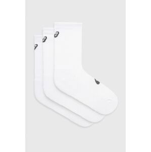 Ponožky Asics (3-pack) dámske, biela farba