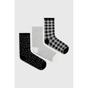 Ponožky GAP dámske, čierna farba