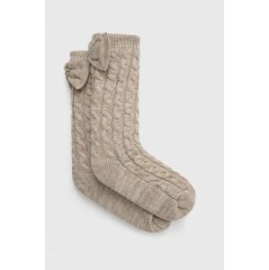 Ponožky UGG 1113637-CHRS, dámske, krémová farba