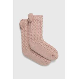 Ponožky UGG 1113637-CHRS, dámske, ružová farba
