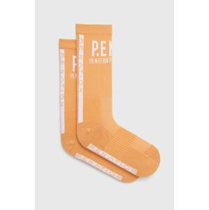 Ponožky P.E Nation dámske, oranžová farba