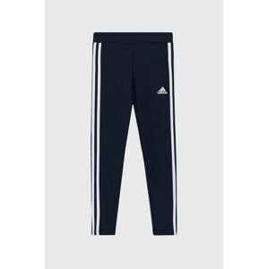 Detské legíny adidas GN1452 tmavomodrá farba, jednofarebné