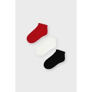 Detské ponožky Mayoral (3-Pack) červená farba