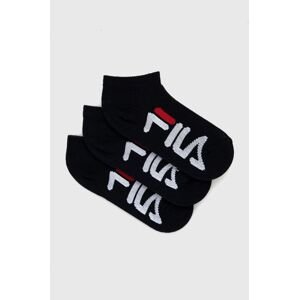 Detské ponožky Fila (3-pack) tmavomodrá farba