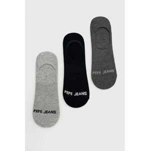 Ponožky Pepe Jeans Arundel (3-pack) pánske, biela farba