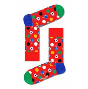 Ponožky Happy Socks pánske, červená farba