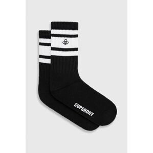 Ponožky Superdry pánske, čierna farba