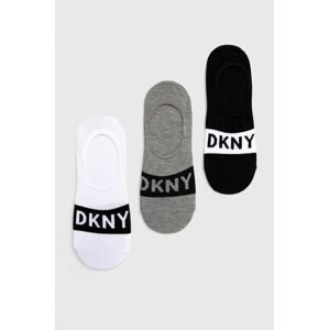 Ponožky Dkny (3-pack) pánske, šedá farba