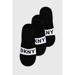 Ponožky Dkny (3-pack) pánske, čierna farba