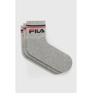 Ponožky Fila šedá farba