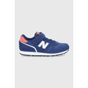 Detské topánky New Balance YV373WN2 tmavomodrá farba