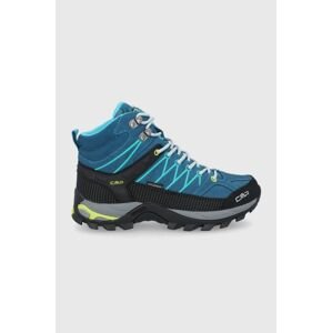 Topánky CMP RIGEL MID WMN TREKKING SHOE WP dámske, modrá farba