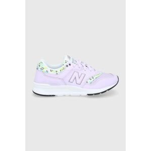 Topánky New Balance CW997HGB ružová farba, na plochom podpätku