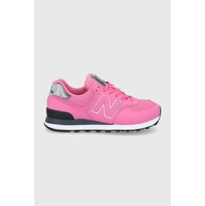 Topánky New Balance Wl574dt2 ružová farba,